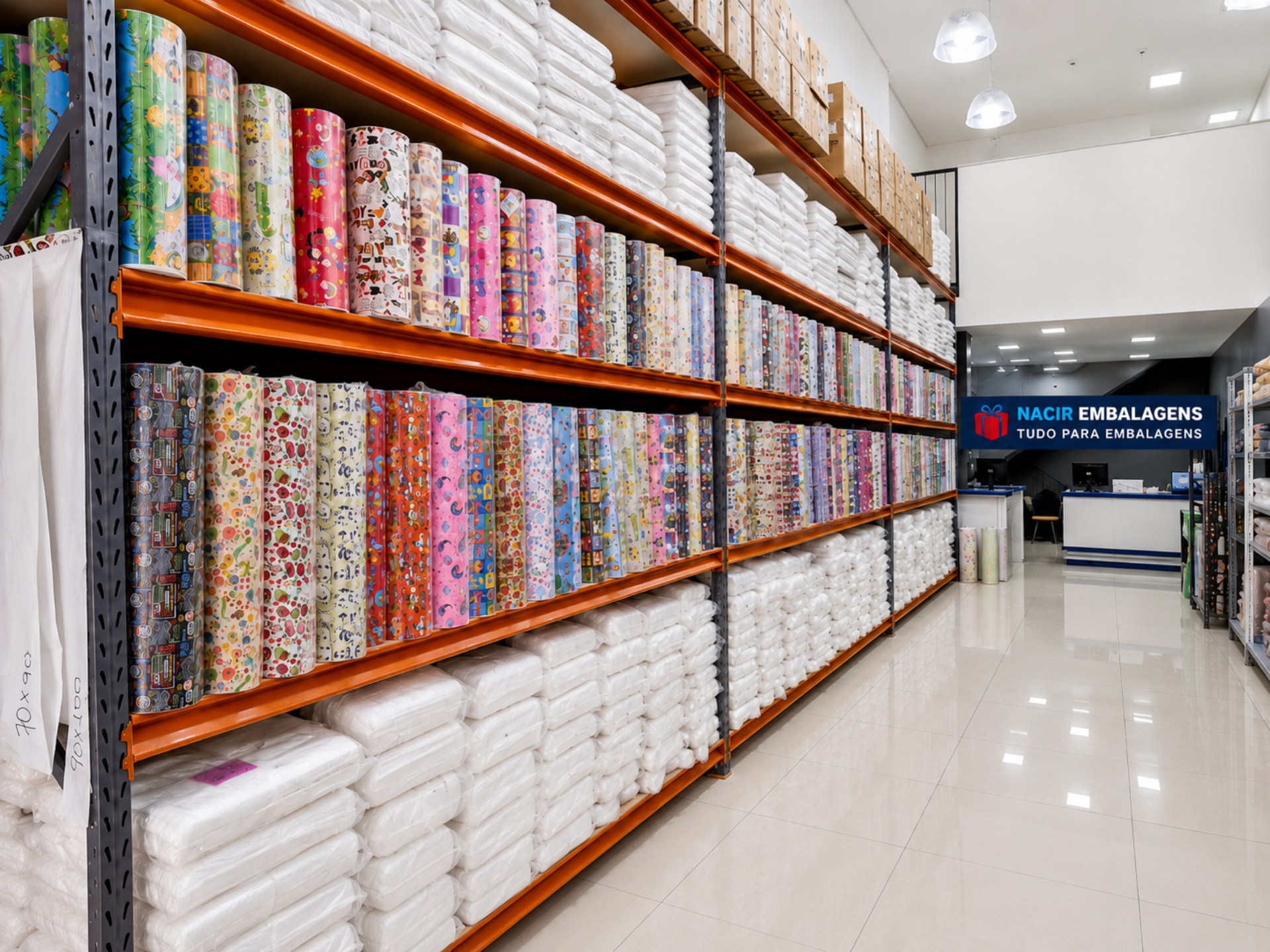 Bobinas de papel para presentes